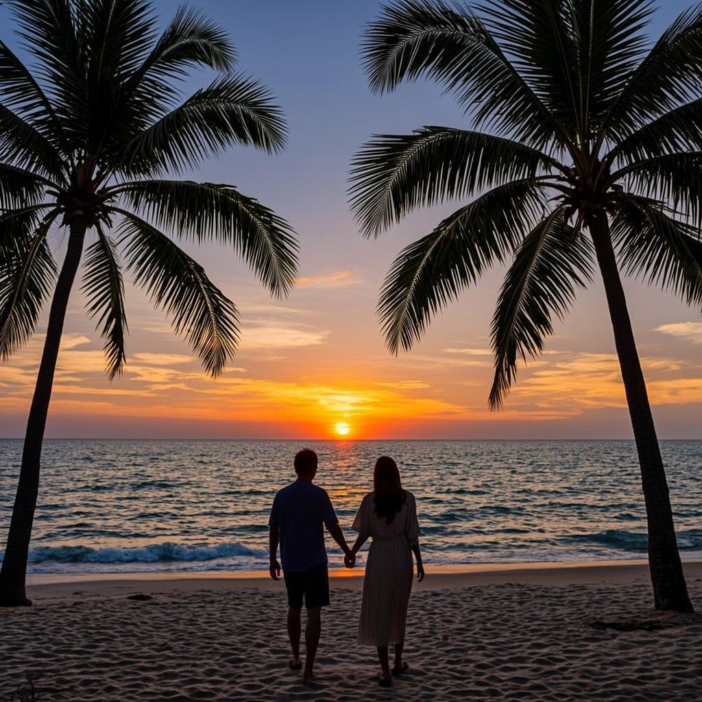 Romantic honeymoon getaway